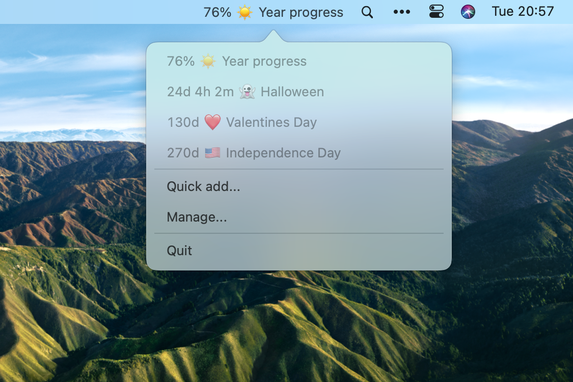 macos menubar calendar